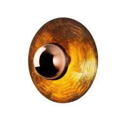 Lampada da parete Kurt 38x15x31 cm rame in metallo