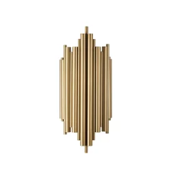 Lampada da parete Reis 22x50x11 cm oro in metallo