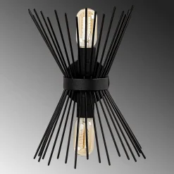 Lampada da parete 23x16 cm nero
