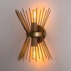 Lampada da parete 23x16 cm oro
