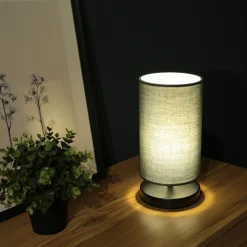 Lampada da tavolo cilindrica 15x15x30 cm Circle