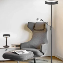 Lampada da terra 180 cm antracite Franklin Trio