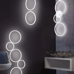 Lampada da terra 5 LED Rondo bianco Trio