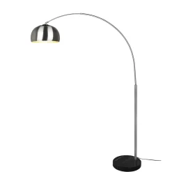 Lampada da terra ad arco nichel opaco Argentina Trio