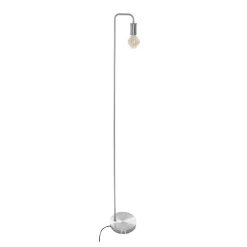 Lampada da terra 20x150 cm metallo argento
