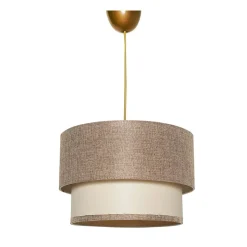 Lampadario 30 cm Spiral beige e crema