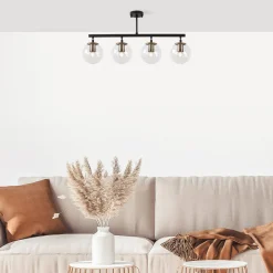 Lampadario 4 luci 70x15x35 cm Fazli