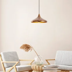 Lampadario Barek 34x34x29 cm bronzo in metallo