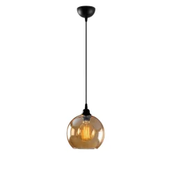 Lampadario Gold 116 cm oro e nero in metallo