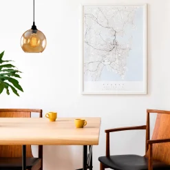Lampadario Gold 116 cm oro e nero in metallo