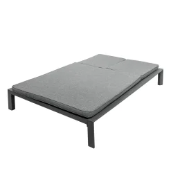 Lettino prendisole matrimoniale reclinabile Evasion grafite