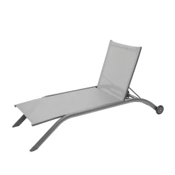 Lettino prendisole 201x99x80 cm Milenio grigio