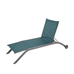 Lettino prendisole 201x99x80 cm Milenio blu