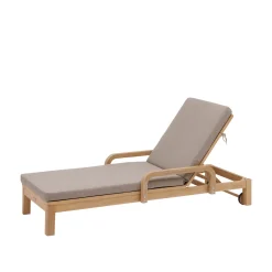 Lettino prendisole 184x73x87 cm Papouasie in legno