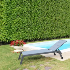 Lettino reclinabile antracite Formentera