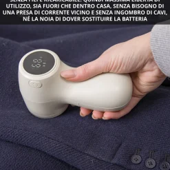 Levapelucchi digitale senza fili e ricaricabile avorio