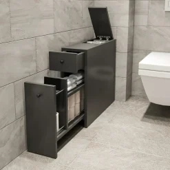 Mobile da bagno 20x55x60 cm grigio antracite Calencia