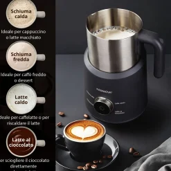 Montalatte 4 funzioni 700 ml 500 W in acciaio