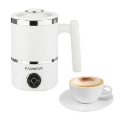 Montalatte elettrico bianco 400 W con display touch multifunzione