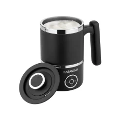 Montalatte elettrico nero 400 W con display touch multifunzione