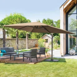 Ombrellone 300x300 cm Elea tortora