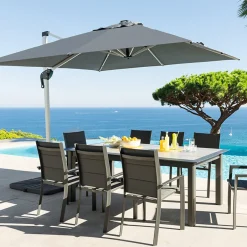 Ombrellone 300x300 cm Equador grigio