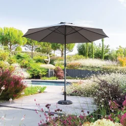 Ombrellone 300x300 cm Loompa grigio