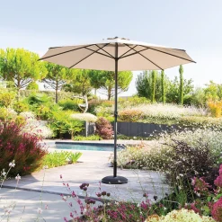 Ombrellone 300x300 cm Loompa taupe