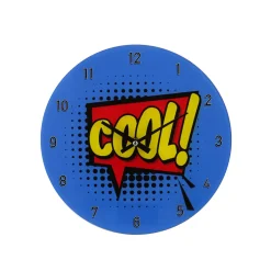 Orologio da parete 30 cm fumetto blu Cool