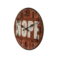 Orologio da parete 30 cm marrone scritta Hope