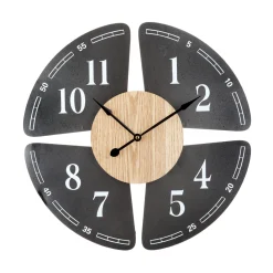 Orologio da parete elica grigia 50 cm