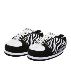 Pantofole sneaker zebrate taglia unica