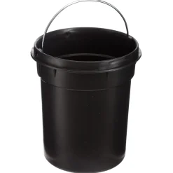 Pattumiera a pedale 3 L bianco e bambù