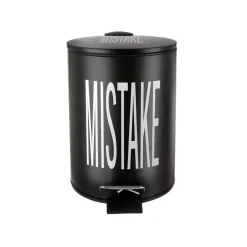 Pattumiera nera scritta Mistake 3 L Big is more