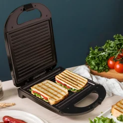 Piastra elettrica con griglia 1440 W