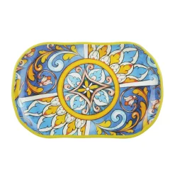 Piatto da portata in melammina 36x23 cm Portocervo