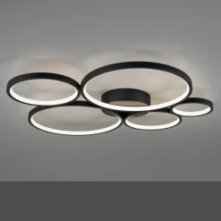 Plafoniera 5 LED Rondo nero Trio