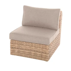 Poltrona da giardino senza braccioli Moorea beige