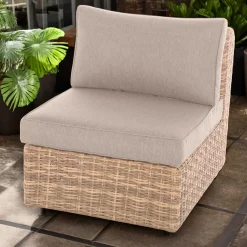 Poltrona da giardino senza braccioli Moorea beige