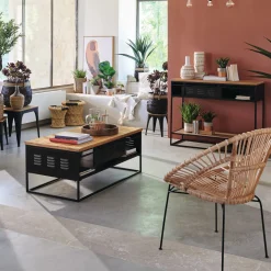 Poltrona in rattan Keko