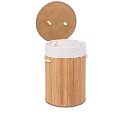 Portabiancheria rotondo bambù 37x50cm