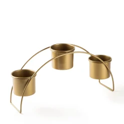 Portavasi oro 3 posti 40x20x10 cm