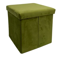 Pouf contenitore 40x40x40 cm verde