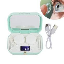 Pulitore lenti a contatto a ultrasuoni con specchio