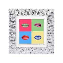 Quadro Andy Warhol 30x30 cm Beltrami con argento Miro Silver