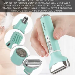 Rasoio 4 in 1 ricaricabile senza fili