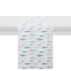 Runner 50x140 cm pesci blu