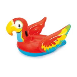Salvagente cavalcabile pappagallo da 230x180 cm, con maniglie