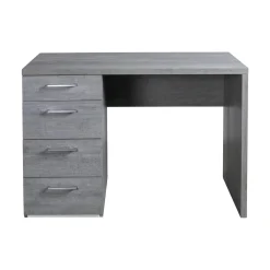 Scrivania 4 cassetti 110x75,4x60 cm grigio venato