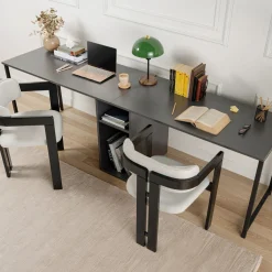 Scrivania doppia 240x74x60 cm antracite Twin